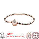 925 Silver Crown Letter O Women's Bracelet Charm Jewelry