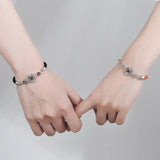 Zirconia Red String Bracelet 925 Sterling Silver