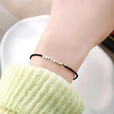 Irregular 925 Silver Rope Bracelet for Women