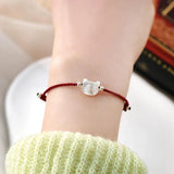 Shell Rabbit Cat Red Rope Bracelet Lucky Jewelry for Girls