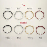 Shell Rabbit Cat Red Rope Bracelet Lucky Jewelry for Girls