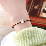 Shell Rabbit Cat Red Rope Bracelet Lucky Jewelry for Girls