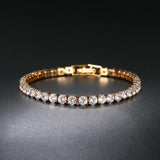 Zircon Light 925 Bangle Chain Wedding Girls Gift Jewelry