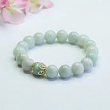 Natural Jadeite Bracelet Ethnic Style Men Women Charms Jewelry