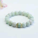 Natural Jadeite Bracelet Ethnic Style Men Women Charms Jewelry