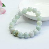 Natural Jadeite Bracelet Ethnic Style Men Women Charms Jewelry