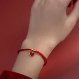 Adjustable Braided Red Rope Bracelet Love Hand Rope