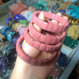Rhodonite Stone Beads 8*14mm Bracelet Natural Gemstone Jewerly Bangle