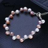 Double Layer Freshwater Pearl Bracelet for Women