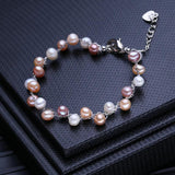 Double Layer Freshwater Pearl Bracelet for Women