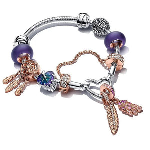 S925 Sterling Silver Glittering Beaded Bracelet for Women