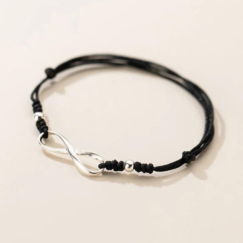 925 Silver Infinity Bracelet Red Thread Jewelry Friendship Bangle