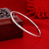 925 Silver Bohemian Carving Cuff Bracelet w/ Open Design
