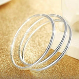 925 Silver Bohemian Carving Cuff Bracelet w/ Open Design