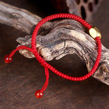 Gold Ingot Lucky Charm Yuanbao Bracelet Hand Knotting Fortune Bangle