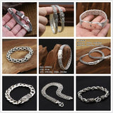 925 Silver Thai Silver Bracelet Retro Ethnic Wind