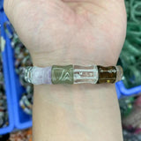 Rock Quartz/Green Aventurine/Red Agate Bracelet Bangle