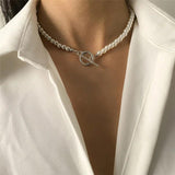 Stainless Steel Toggle Clasp Chain Necklace for Men Women