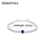 925 Silver Wave Shape Bracelet for Women Adjustable Figure 8 Jewelry