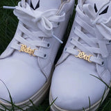 Old English Letter Baby Girl Buckie Bijoux Femme Stainless Steel Shoe-buckle
