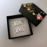 Old English Letter Baby Girl Buckie Bijoux Femme Stainless Steel Shoe-buckle