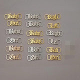 Old English Letter Baby Girl Buckie Bijoux Femme Stainless Steel Shoe-buckle