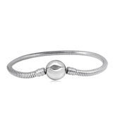 5pcs/Lot 3MM Stainless Steel Snake Bone Chain Bracelet DIY Jewelry