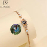 925 Silver Personalized Projection Photo Bracelet for Women