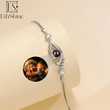 925 Silver Personalized Projection Photo Bracelet for Women