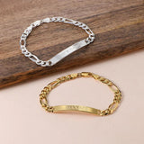 Personalized Men's ID Bracelet with Engraving