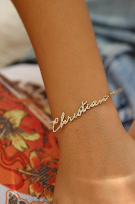 Personalized Name Bracelet for Her, Customized Gift, Dainty Name Bracelet