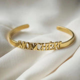 3UMeter Name Bracelet Personalized Bangle for Women