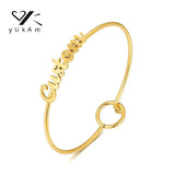 Stainless Steel Colored Bangles Women Cuff Bracelets