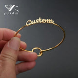 Stainless Steel Colored Bangles Women Cuff Bracelets