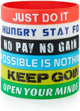 Printed Silicone Bracelet Personalized Wristband Name Bangle