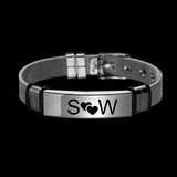 Personalized Engraved Date Steel Bracelet for Men - Gift