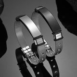 Personalized Engraved Date Steel Bracelet for Men - Gift