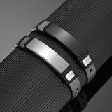 Personalized Engraved Date Steel Bracelet for Men - Gift