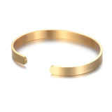 Personalized C Style Bracelet with Engraved Letter Charm