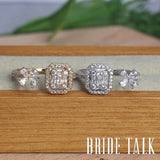 Bride Talk Adjustable Open Ring CZ Bridal Jewelry