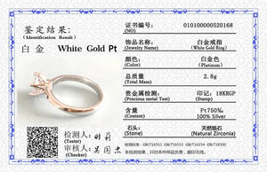 2ct Marry Rings for Women Pure Tibetan Silver Wedding Jewelry