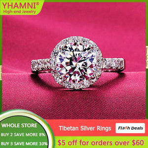 Allergy Round Rings Women Wedding Gift Jewelry Pure Tibetan Silver Ring