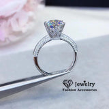 CC Women Wedding Engagement Rings Plated Fashoin Jewelry Accessories