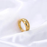 Star Crystal Finger Rings For Women Bridal Wedding Party Copper Promise