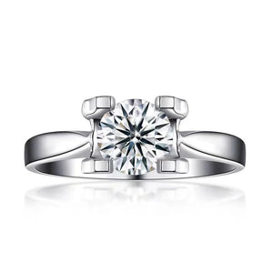 Cubic Zircon Tibetan Silver Rings Women Wedding Band Gift Jewelry