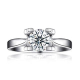 Cubic Zircon Tibetan Silver Rings Women Wedding Band Gift Jewelry
