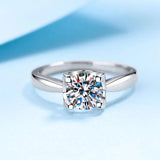 Cubic Zircon Tibetan Silver Rings Women Wedding Band Gift Jewelry