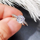 Tibetan Silver Zircon Rings for Women