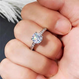 Tibetan Silver Zircon Rings for Women