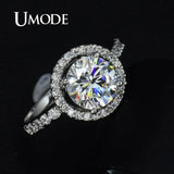 Cubic Zirconia Engagement Wedding Ring UR0012